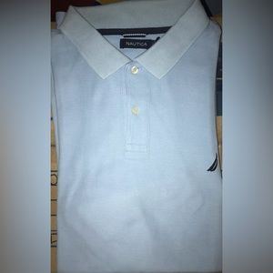 Nautica Polo Style Deck Shirt • Light Blue • XL